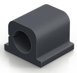picture of Durable - Cavoline Cable Clip 1 Pro - Graphite - 20 x 21 x 16 mm - Pack of 6 - [DL-504237]