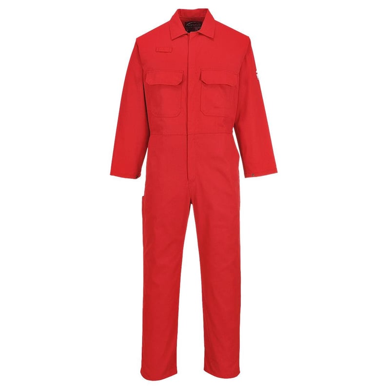 picture of Portwest - Red Bizweld FR Coverall -  Conforms to EN ISO 11611 Class 1, EN ISO 11612 - PW-BIZ1RER