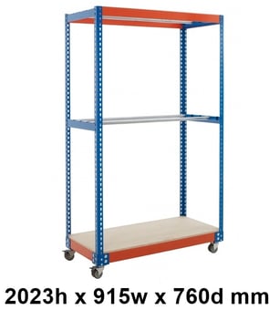 picture of BiGDUG BiG400 Garment Rail Trolley - 2023h x 915w x 760d mm - 300kg - [BDU-B4MG0907BO]