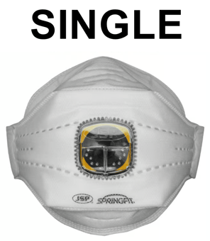 picture of JSP - Springfit™ 425ML FFP2 With Typhoon Valved Fold Flat Disposable Mask - Single - [JS-BGA172-202-N00] - (DISC-R)