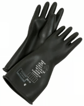 Picture of Clydesdale Latex Insulating Gloves Black Class 1 - Size 10 - [CD-CLY-561-1410]
