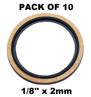 picture of PACK OF 10 - 1/8" BSP Self Centering Bonded Seal - [HP-BS18]