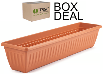 picture of Whitefurze 90cm Athens Window Box - Terracotta - Box Deal of 10 - [IH-WHFG070223]