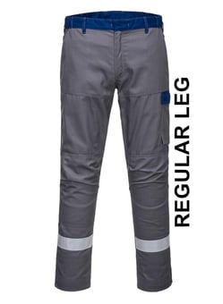 picture of Portwest - Grey Bizflame Ultra Two Tone Trouser - Regular - PW-FR06GRR