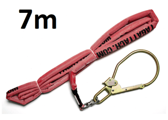 picture of TAGATTACH 25mm Grip Rope Tag Line c/w Steel Tower Hook 7mtr - [TAG-25GR7-STH]