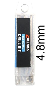 picture of Abracs HSS Cobalt Drill Bit 4.8mm - Pack of 10 - [ABR-DBCB04810]
