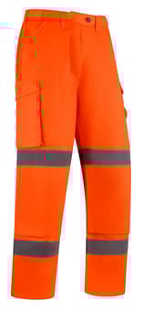 Picture of AQUA Hi Vis Premium Cargo Trouser Orange - Tall Leg - FU-TR047-0000-026-T