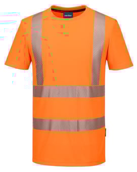 picture of Portwest KX301 - KX3 Hi-Vis Sports T-shirt S/S - Orange - PW-KX301ORR