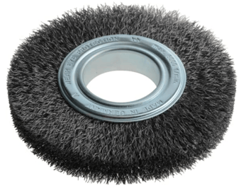 picture of Lessmann Wheel Brush D150mm x W23-25 x 50 Bore - Set 3 Steel Wire 0.30 - [TB-LES345162]