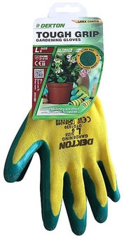 Picture of Dekton Tough Grip Latex Coated Gardening Gloves - 9/Large - [PD-DTG1030]