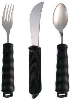 picture of Aidapt Bendable Cutlery Set - 3 Piece - Black - [AID-VM914]