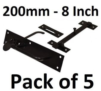 picture of EXB Suffolk Latch - 200mm (8") - Pack of 5 - [CI-GI21L]