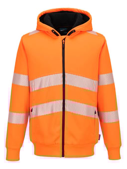picture of Portwest PW321 - PW321 Hi-Vis Zipped Winter Hoodie - Orange - PW-PW321ORR