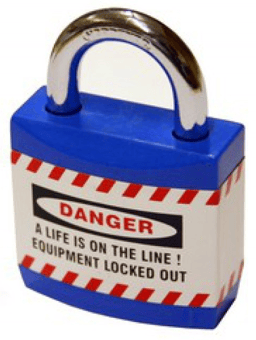 picture of Spectrum Blue Jacket Safety Padlocks - SCXO- CI-LOK070