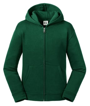 picture of Russell Children's Authentic Zipped Hooded Jacket - Bottle Green - BT-R266B-BGR