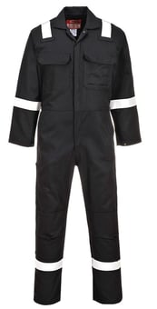 picture of Portwest - Bizweld Iona FR Black Coverall - Reg Leg  - PW-BIZ5BKR