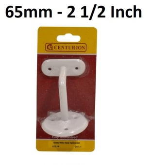 picture of White Hand Rail Bracket - 65mm - Single - [CI-GI72P]
