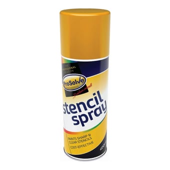 picture of ProSolve Industrial Stencil Spray - 400ml aerosol - Yellow - PV-SSY4