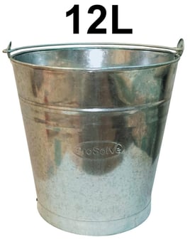 picture of ProSolve Galvanised Bucket - 12L - [PV-PVGALVB12]