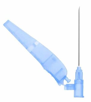 Picture of Safety Hypodermic Needle - SOL-CARE - 23g X 5/8" (16mm) - Pack of 100 - [CM-SN2358]