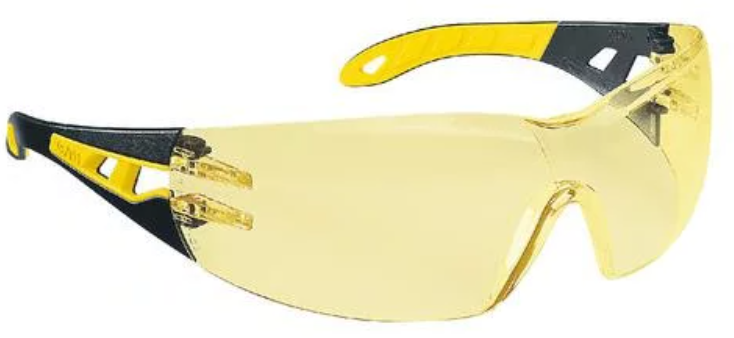 Uvex Pheos Polycarbonate Safety Spectacles - Black/Yellow - [TU-9192385]