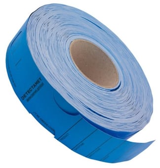 picture of Detectable Keyhole Tags Blue - 48 x 279mm - Roll of 500 - [DT-555-P01-S128-X17]