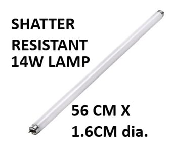 picture of Osram - Shatter Resistant Straight 14Watts UVA Lamp - [BP-LS16WS-O]