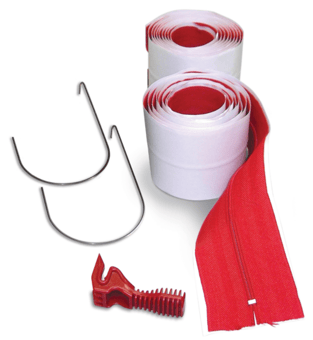 Picture of ZipWall - Heavy-Duty Zipper - 7.62cm Wide - 28cm x 89cm x 89cm - Pack of 2 - [ZP-HDAZ2]