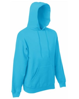 picture of Fruit Of The Loom Azure Blue Men's Classic Hooded Sweatshirt - BT-62208-AZBL