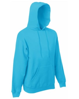 Picture of Fruit Of The Loom Azure Blue Men's Classic Hooded Sweatshirt - BT-62208-AZBL