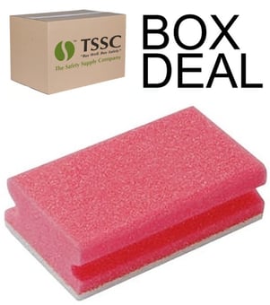 picture of Finger Grip Sponge - Pink Base White Top - Box Deal 24 x 10 - [IH-MCS-FGSPBWT] - (LP)
