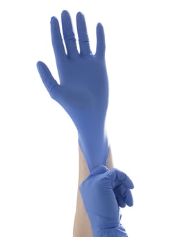 Picture of Aurelia Robust 9.0 Nitrile Examination Gloves Blue - Box of 50 Pairs - SMX-96895