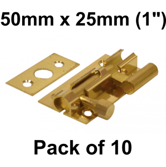 picture of PB Wide Necked Barrel Bolt - 50mm x 25mm (1") - Pack of 10 - [CI-DB150L]