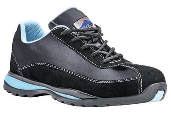 Picture of Portwest FW39 Steelite Ladies Safety Black Trainer - PW-FW39BKR