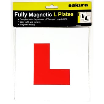 picture of Sakura Fully Magnetic L Plates - Pair - [SAX-LP100]