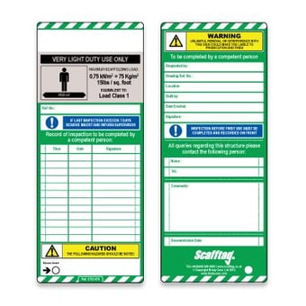 Picture of Scafftag Insert - Very Light Duty Type - Grey -  [SC-STSI 479]