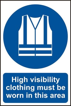 Picture of Spectrum High visibility clothing must be worn in this area - SAV 200 x 300mm - SCXO-CI-14276