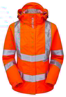 picture of Pulsar Protect Women's Storm Coat Orange - Recycled Content - PR-PR705-R-ORG