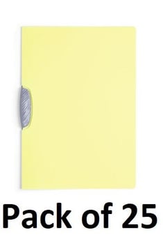 picture of Durable - Swingclip® 30 Color Clip Folder - A4 - Yellow - Pack of 25 - [DL-226604]