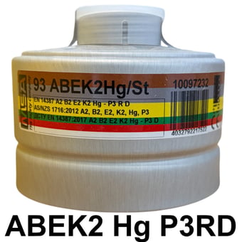 picture of MSA - 93 ABEK2 HG/P3 - Combined Filter - A2B2E2K2 - Hg -P3 R D - [MS-10097232]
