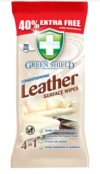 picture of Greenshield 4-in1 Conditioning Leather Surface Wipes - 70 Sheets - [PD-SI7198]