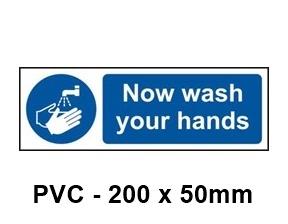 picture of Spectrum Now Wash Your Hands - PVC - 200 x 50mm - SCXO-CI-5014