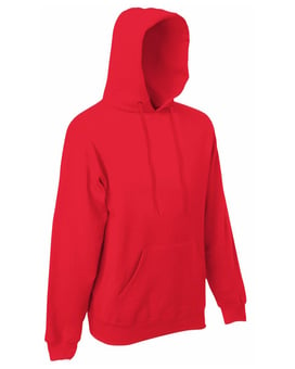 picture of Fruit Of The Loom Red Men's Classic Hooded Sweatshirt - BT-62208-RED