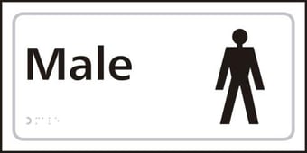 picture of Male – Taktyle (300 x 150mm) - SCXO-CI-TK2201BKWH