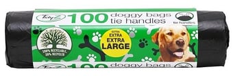 Picture of TidyZ Extra Large Tie Handle Doggy Bags 100 Pack - [PD-B0473]
