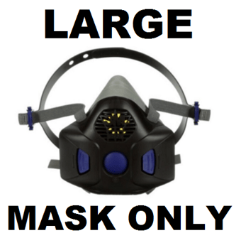 picture of 3M - Secure Click Reusable Half Face Mask With Speaking Diaphragm - HF-800 Series - Large - [3M-HF-803SD]