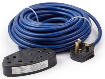 Picture of Elite 240 Volt 14 Metre Extension Lead 1.5mm With 2 Gang - [HC-EXL142302G]