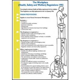 picture of Durable Workplace Health Safety and Welfare Pocket Guide - 120 x 80mm - Rigid Plastic - [SL-PG95]
