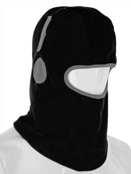 picture of Beeswift Balaclava With Ear Mesh Signalling Features - Black - [BE-THBVCBL]