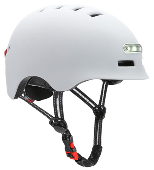 picture of Doctor Scooter Helmet With Light For Electric Scooter/Bike White - DRS-HELMET-WHI